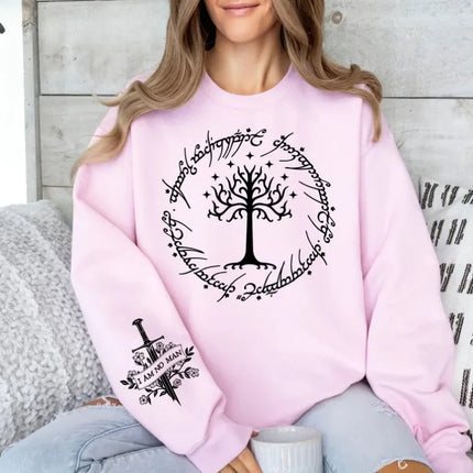 Tolkien Sweatshirt, Broken Blade Hooded Unisex Hoody FAN Nerdy Gift Tree Print Christmas Sweatshirts Winter Long Sleeve Pullover