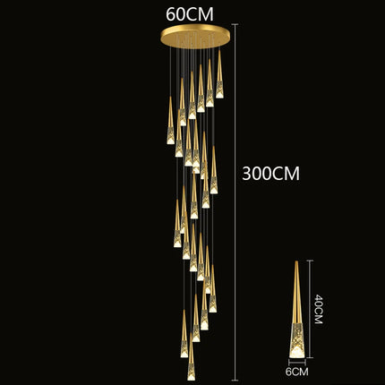 Modern home decoration crystal chandelier, stair Pendant lamp, living room Pendant lights, interior lighting