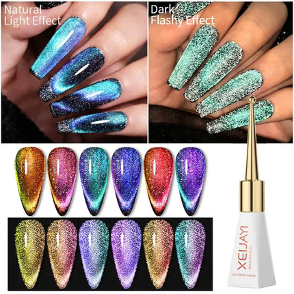 Cat's Eye Series Flash Nail Polish Gel Semi Permanent Quick-drying Phototherapy Glue Soak Off UV LED Varnish Manicure Decoration