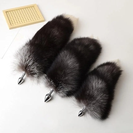 Exotic Anal Sex Toys with 30cm-100cm Separable Fox Tail Metal Butt Plug for Women BDSM Anue Bondage Flirting Sexy Shop