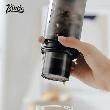 Protable Glass Drip Filter Ice Drop Coffee Maker Cold Brew Dutch Coffee Maker Pot Specialized Barista with 100pcs Filter Paper