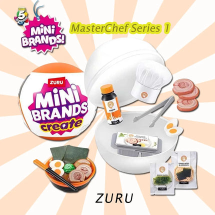 Zuru Foodie Series Mini Brands Fill The Fridge Refrigerator Masterchef Kawaii Mega Gross Blind Box Play House Toy Decor Gift
