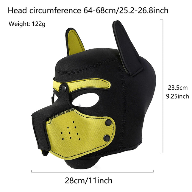 Dog Head Mask Hood Mask Cosplay Erotic Mask Bdsm Masks Bondage Slave Pet Roleplay Party Halloween Masquerade Mask Sex Toys