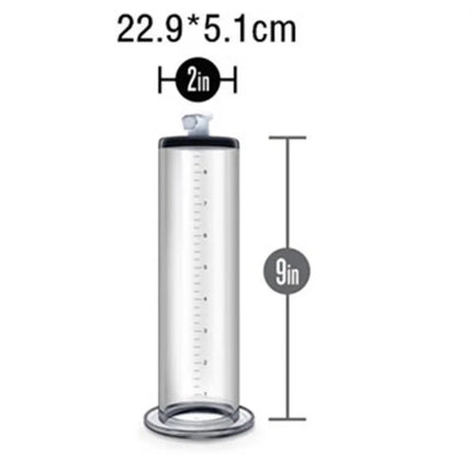 Manual Penis Vacuum Pump with Gauge, Acrylic Male Enlargement Extender Trainer, Masturbation Pump Adult Sex Toy Set for Men