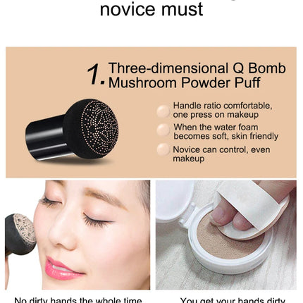 Small Mushroom Head Air Cushion Concealer Isolation Moisturizing Brighten Beauty Cream Bb Brightening Skin Tone Beauty Air 2cloS