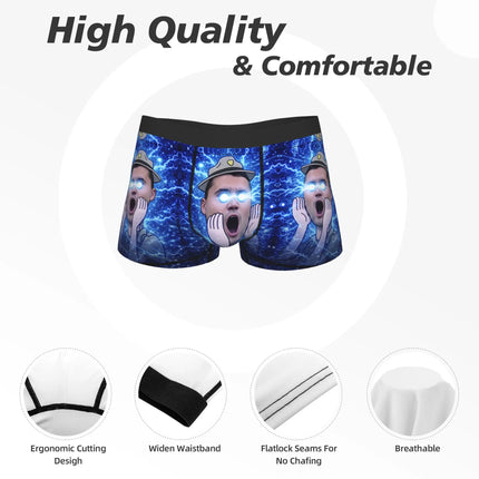 Charlie Kirk Underwear  Novelty Panties Custom DIY Boxer Brief For Men Pouch Plus Size Boxer Shorts