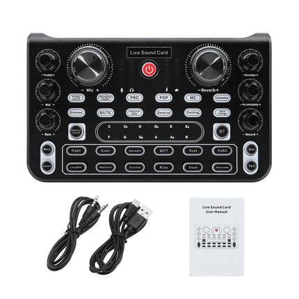 Professional Portable Mixer Sound Mixing X60 Sound Card English Version Convenient Compact For Live Broadcast KTV Singing