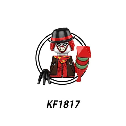 Blind Box KF6173 KF6175 KF6176 Killer Klowns Mini Figure Classic Horror Thriller Movie Building Block Model Doll Halloween Toys