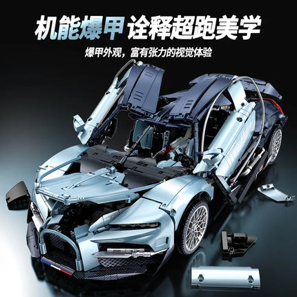 3719Pcs MOC 1:8 Technical Super Sports Car Building Blocks Speed Racing Vehicle Model Bricks Desktop Toys Ornaments Collection G