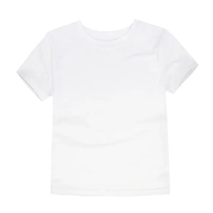 2-16 Years Boys T-shirts Cotton Short Sleeve Girls Clothes Summer Solid T-shirt Teenage Children Tees Kids Korean Top Baby Clothes