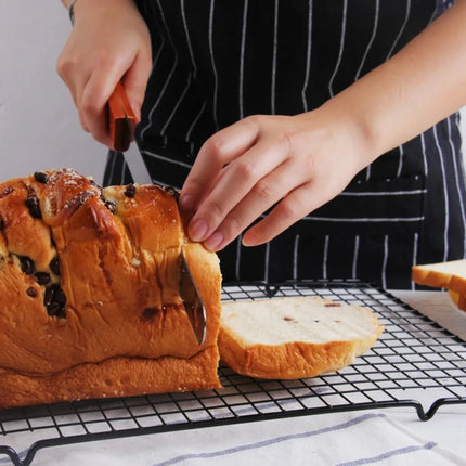 10/14 Inch Stainless Steel Serrated Bread Knife, Fine-Tooth Long Cake Cutter for Baguette Loaf Slicing Kitchen Baking Tools