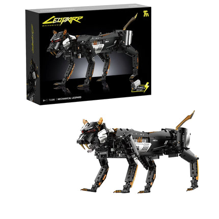 Technical Electric Mechanical Leopard Model Animal Series Building Bricks Creative Technical MOC AModel Gift for Children Adult