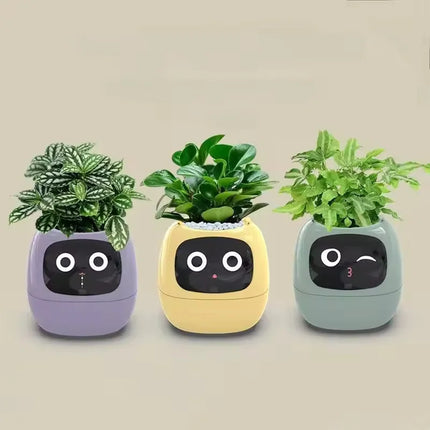 Smart AI Desktop Toy Planter Endless Fun Over 49 Rich Expressions 7 Smart Sensors And AI Chips Make Raising Plants Easy And Fun