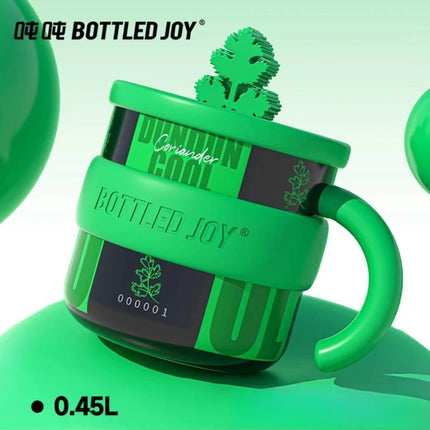Bottled Joy Wang Yibo Limited Edition Coriander Cilantro Tumbler Insulated Mug with Unique Code Stainless Steel Water Bottle