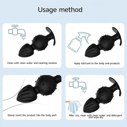 Silicone Anal Beads Butt Plug Built in ball Prostate Massage Masturbation Sex Toys for Women Men Gay Couples Adult Games