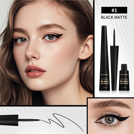 Waterproof Eyeliner Pen Matte Liquid Eyeliner 17H Long Wear Sweat Proof Smudgeproof Stain-free Ultra-fine Liquid Cosmetics