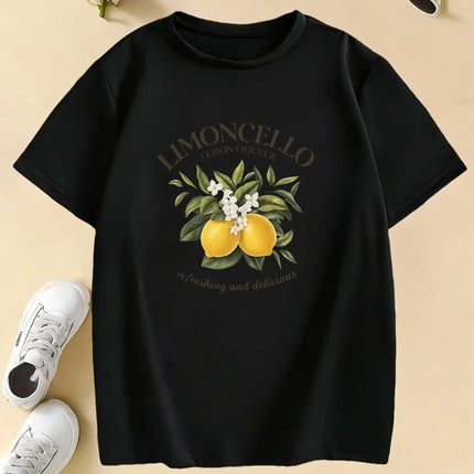 Kids Lemon Design Funny T-Shirts Children's T-Shirt Boys Girls Summer Spring Casual Top Tee Shirt