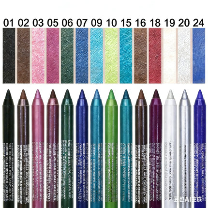 Colorful Eyeliner Pen Pearl Eyeliner Glue  Long-Lasting Liner for Eyelids And Eyebrows