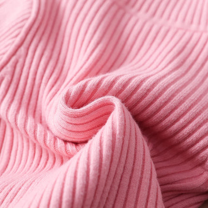 Kids Sweater Children Solid Pullover 2024 New Winter Boys Girls Turtleneck Knitted Sweaters Warm Tops Clothing for 4-12 Years