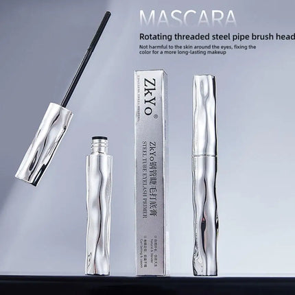 Zkyo Metal Iron Brush Mascara Primer Long-Lasting Curl, Waterproof & Sweat-Resistant Women's Thickening Lengthening Eye Makeup