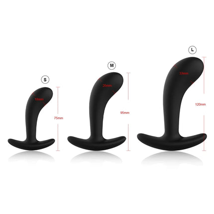 3pcs/set Butt Plug Anal Plug for Men Beginner Silicone Prostate Massager Anal Stimulator Adult Goods Sex Toy for Men Women Gay