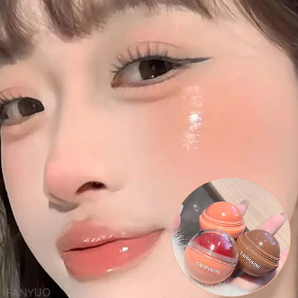 High Pigment Juice Blush Balls Natural Saturation Tint Brightening Moistured Easy Color Rouge Silky Blusher Cream Contour Makeup