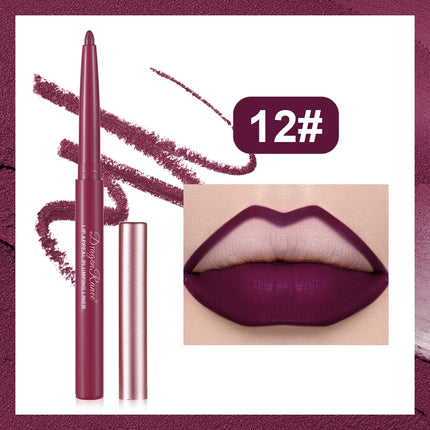 Matte Lip Liner, Three-Dimensional, Delicate and Smooth, a Must-Have for Beginners, Non-Stick, Outlines the Lip Shape, Delicate, Waterproof, Easy to Apply, Versatile for Daily Use