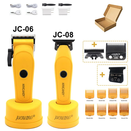 JUCAI MINICANDY JC06 Professional Hair Clipper DLC Blade 7200RPM Brushless Motor with Base Charger 3200mAh Hair Cutting Machine
