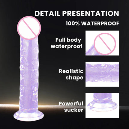 Jelly Dildo Jelly Penis Suction Cup Dildo Transparent Realistic Dildo Jelly Dick masturbation Sex Toys for women Soft penis
