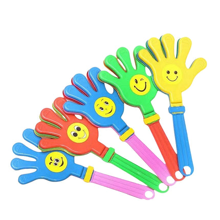 2pcs Color Random Fashion Colorful Hand Clapper Props Children Palm Clap Cheering Birthday Gift Party Favors Clapping Toys