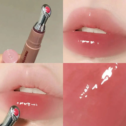 Mirror Watery Essence Lip Gloss Liquid Lipstick Jelly Lip Glaze Fading Lip Lines Water Light Jelly Makeup Moisturizing Lips Tint