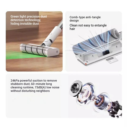 XIAOMI MIJIA Wireless Vacuum Cleaners 2 Dust Display Edition,24kPa Suction,Maximum battery life 60 min,Cordless handheld Vacuum