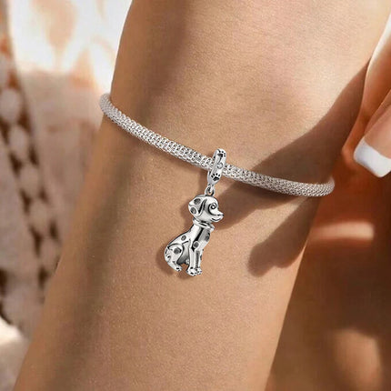 925 Sterling Silver Animal Series Little Lion Butterfly Spot Dog Charms Beads Fit Original Pan Bracelet High Quality DIY Jewelry