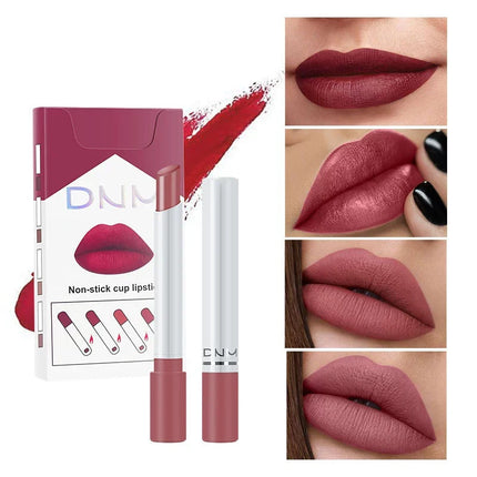 4Pcs/set Makeup Lipstick Korean Cosmetics Sexy Lipstick Set Lip Tint Lip Gloss Waterproof Maquillaje Matte Long Lasting Make Up