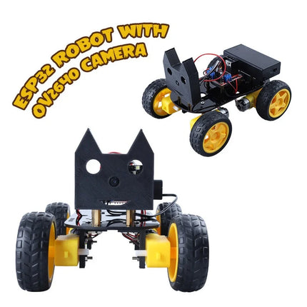 ESP32 AI Robot Smart Coding Programmable Educational Kit DIY STEM Toy for Adult with Open Source Software Robot Building Kit