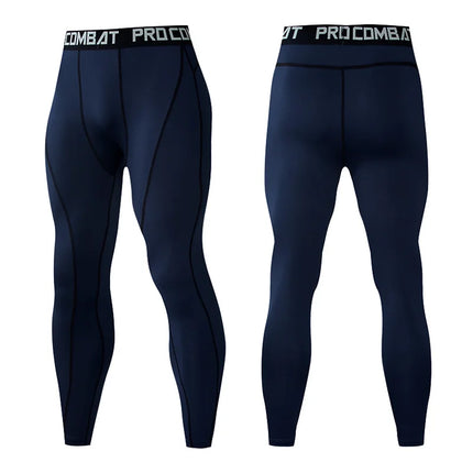 Men Gym Sportswear Muscle Bodybuilding Compression Pants Running Sports Long Pants Jogging Fitness Male Elastic Tights Trousers