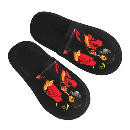 Custom Camaron De La Isla Memory Foam Slippers Women Comfy Warm Musician Flamenco Singer House Slippers
