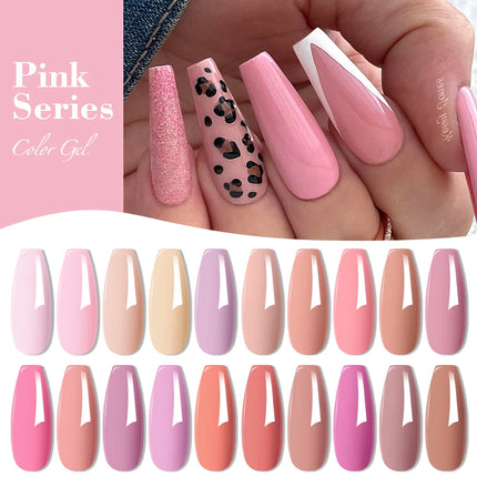 6pc Nail Gel Polish Set DIY Nail Art Semi Permanent UV LED Gel Kit For Nails Decoration Manicure Soak Off Painting Vernis Design