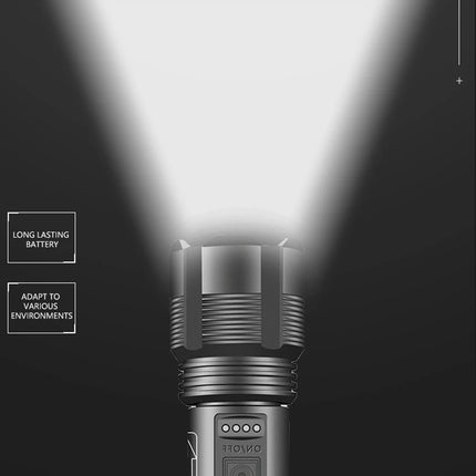 Aluminum Alloy XHP70.2 XHP50.2 Tactical Hunting Torch 4 Core Led Flashlight 18650 AAA Battery Usb Rechargeable Zoomable Lantern