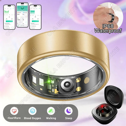 2026 Smart Ring Blood Pressure Heart Rate Sleep Monitoring Smartring IP68 & 5ATM Waterproof Sport Various Colors rings Man Women
