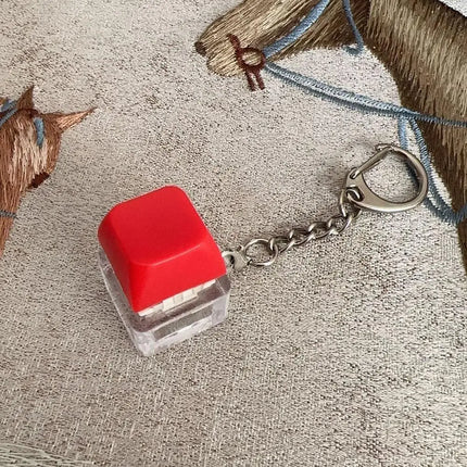 Electric Shock Prank Button Toy that plays tricks on people by pressing buttons Realistic Touch Keychain Pendant Stress Relief
