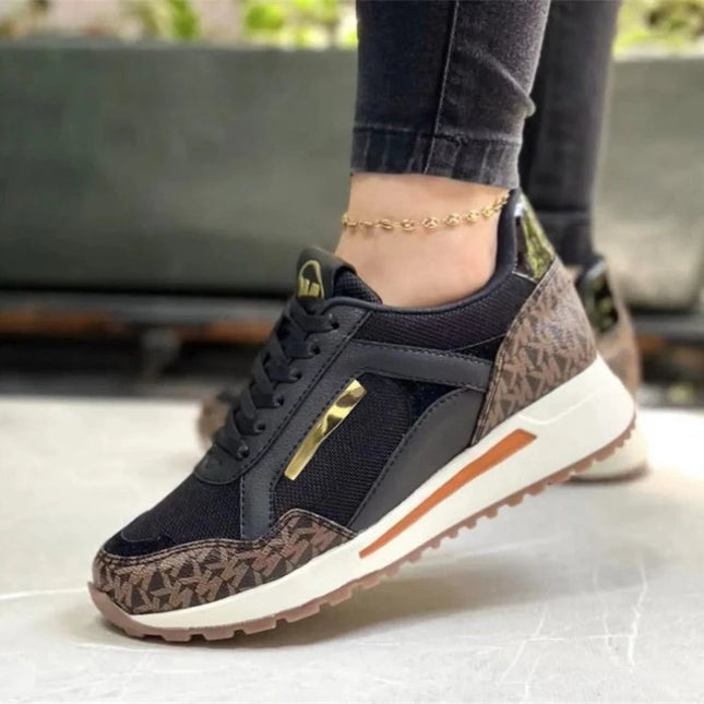 Women's Sneakers Lace Up Womens Vulcanized Shoes Comfortable Plus Size Casual Shoes Round Toe Women Shoes Wear Resistant Zapatos