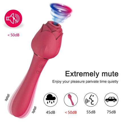 Rose-Sucking Toys Vibrator for Women Nipples Clitoris Vacuum Clit Sucker Stimulator Female Sex Toys Goods Vibrators for Adults