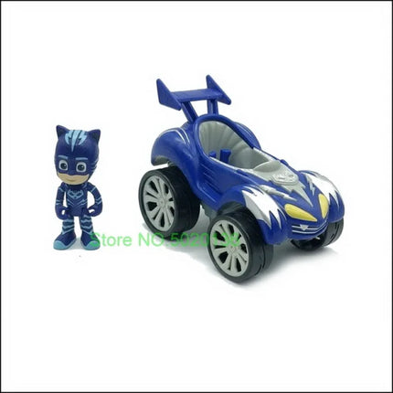 New Figure Masks Toy Set with Vehicle Of Toys Cars Figures Christmas PJ Toys Kids Gifts