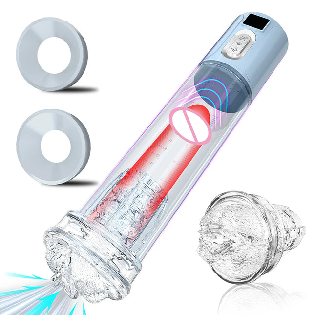 Electric Penis Pump Male Sucking Enlargement Extender Pump Masturbator Glans Penis Stimulators Vibrator Adult Sex Toys for Men