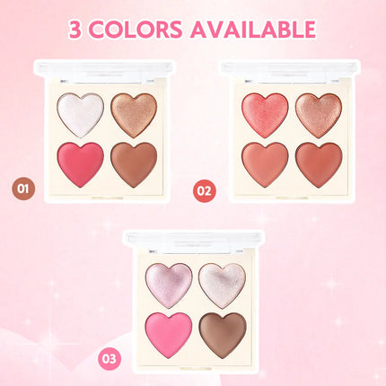 Baked blush facial makeup, high impact color, light and smooth, for Natural Finish -buildable color， contour and highlight the f