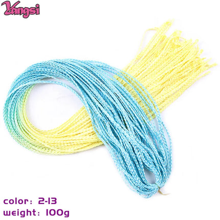 Full Star 30 Inch Synthetic Zizi Braids Thin Box Braids Hair Extensions Brown Pink Blue Red 613 Ombre Box Crochet Braiding Hair