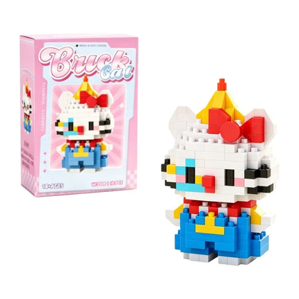 99 style SANRIO Hello Kitty Building Blocks Cartoon Figures Kuromi Bricks My Melody Children's Assembly Toys Cinnamoroll Gift