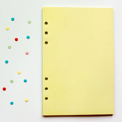 2026 40Sheet Kawaii A5 A6 Loose Leaf Notebook Refill Spiral Binder Index Paper Inner Pages Daily Planner Line Grid Blank Agenda