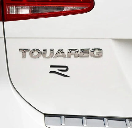 3D Metal R Logo Sticker Car Rear Trunk Body Emblem Sticker For VW Golf 5 6 7 MK7 MK6 Polo Jetta Scirocco Beetle Passat Tiguan